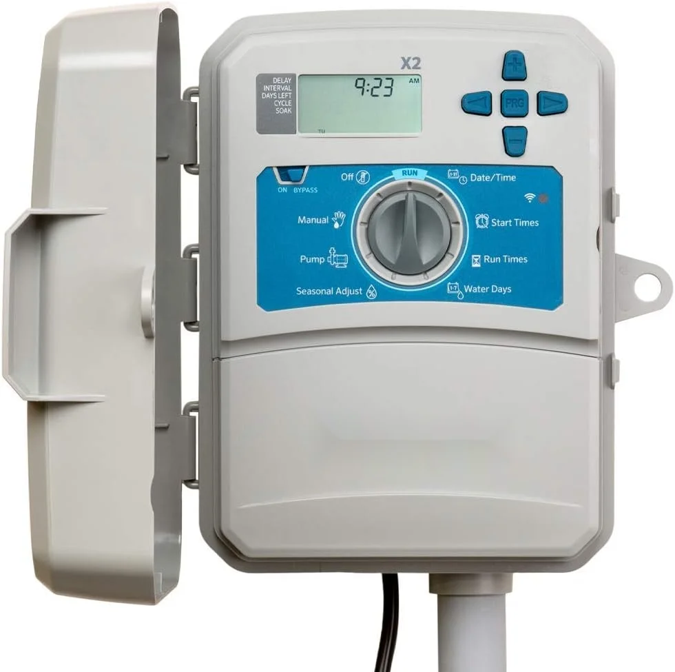 Sprinkler Timer, 4-Station Outdoor Irrigation Controller, white