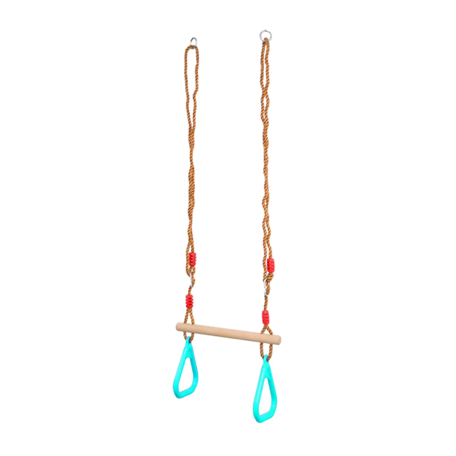 Kids Swing Bar with s Wood Hanging Hoop Monkey Bars with Adjustable