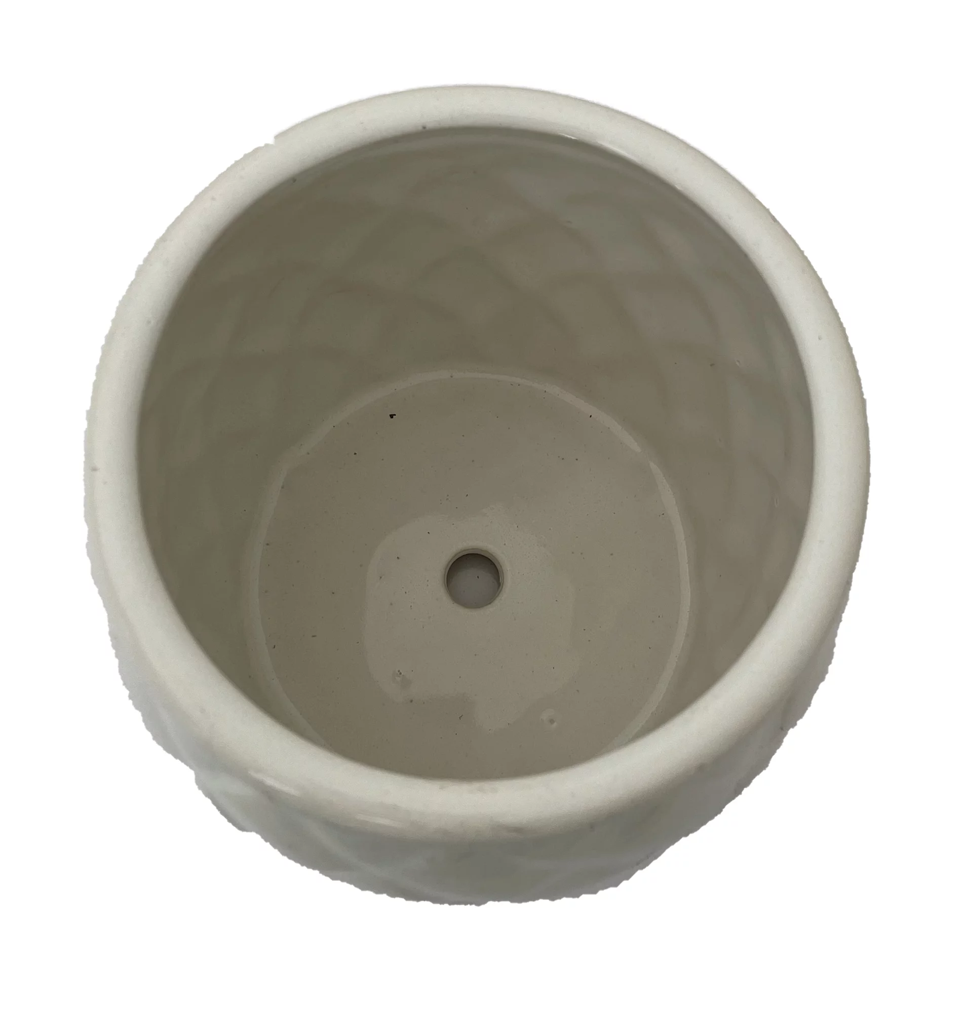 Camilia Ceramic Pot with Attached Saucer - 6