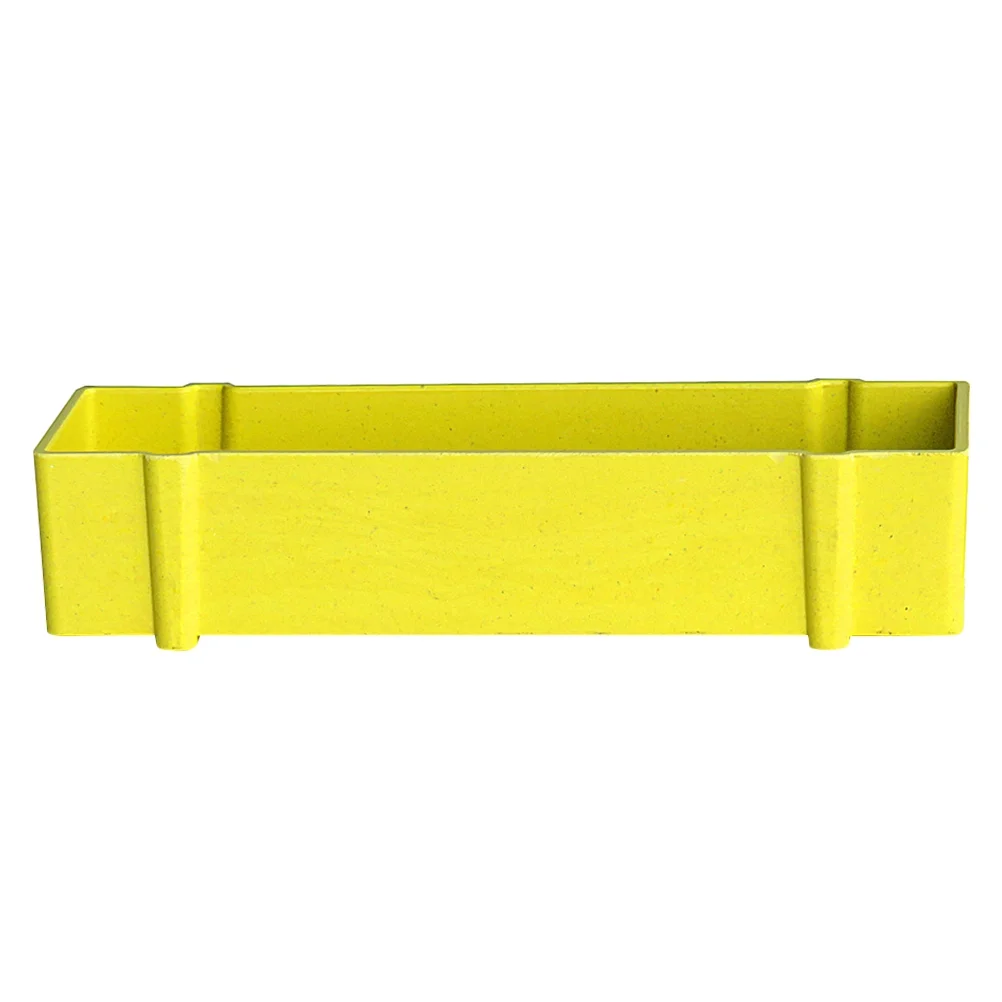 Gongxipen 1 Pc Nordic Style Rectangular Flower Pot Succulent Flower Pot Creative Decorative Flower Pot for Home Office (Yellow)
