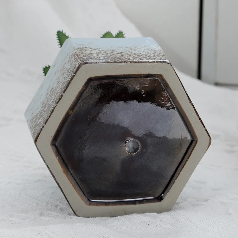 Ceramic Flower Pots, Succulent Small Flower Pots, Simple Home And Office Mini Kiln, Flower Pots, Ornaments, Potted Green Plants - Flower Pot Styles Five