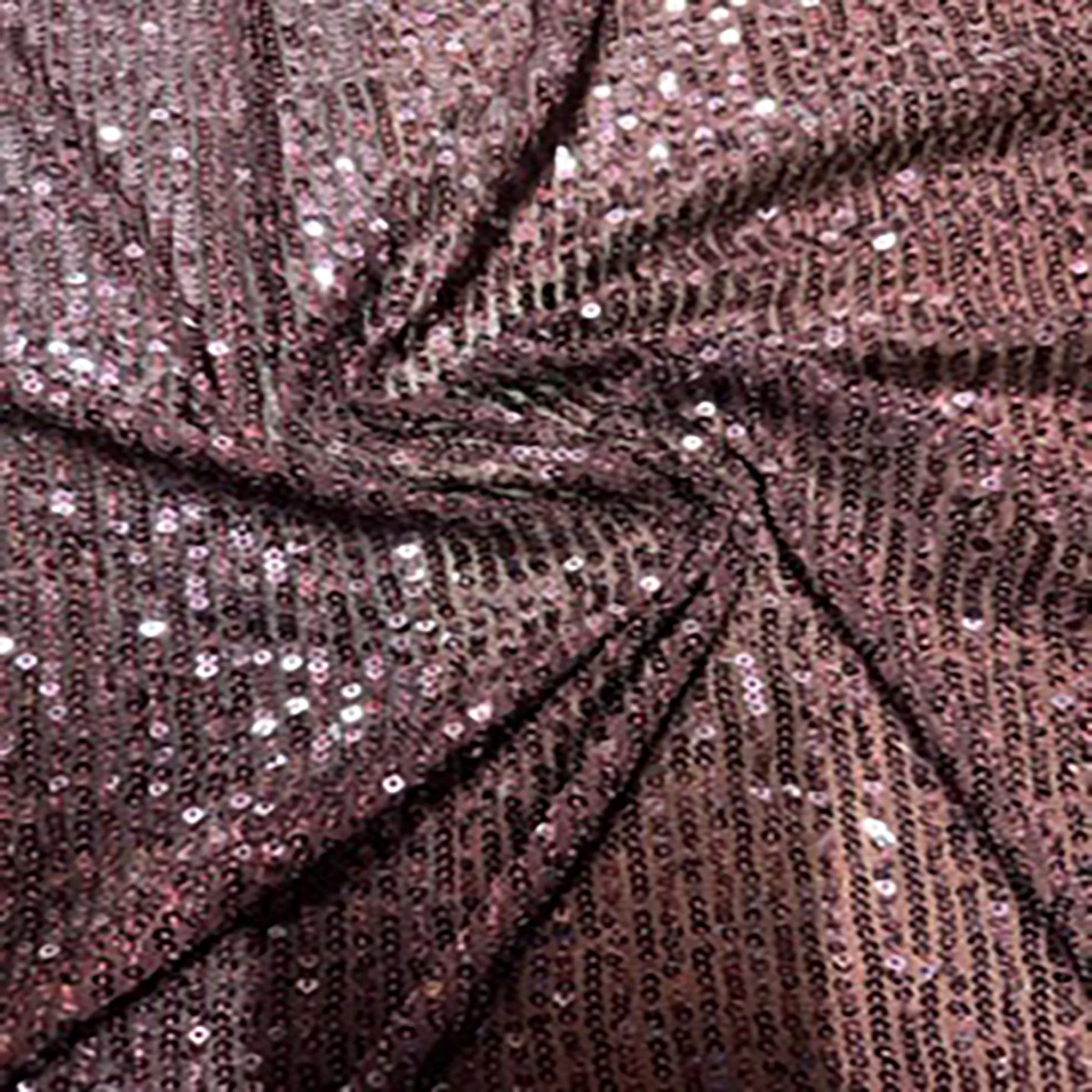 Polyester Spandex Stripe Mini Sequin Fabric | Spandex Palace