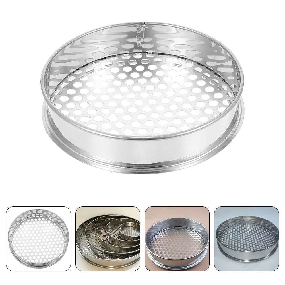 Soil Sieve Garden Mesh Sifter Riddle Gardening Sifting Pan Bonsai Seeding Screen Cultivation Supply Tool Sift Sieves
