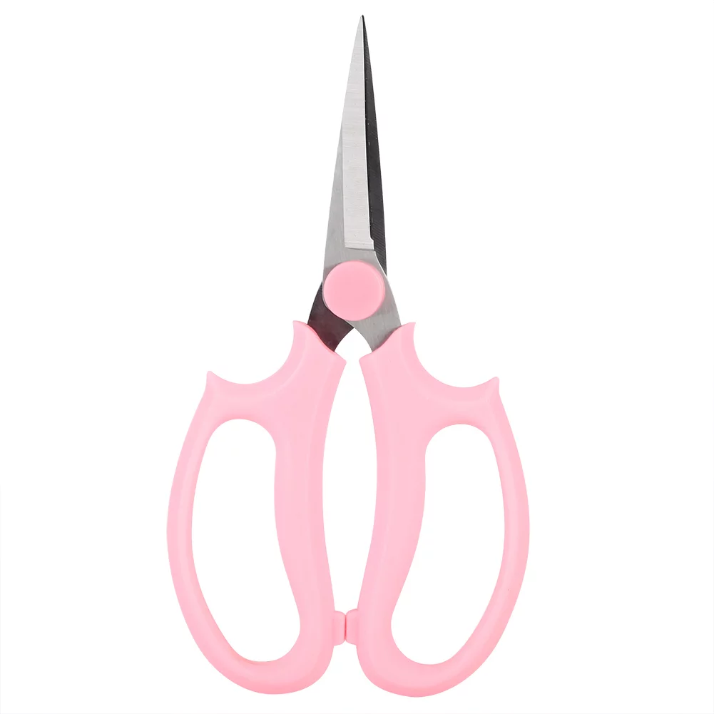Belissy Multifunctional Floral Scissors Pruning Shears Flower Cutting Scissors(Pink)