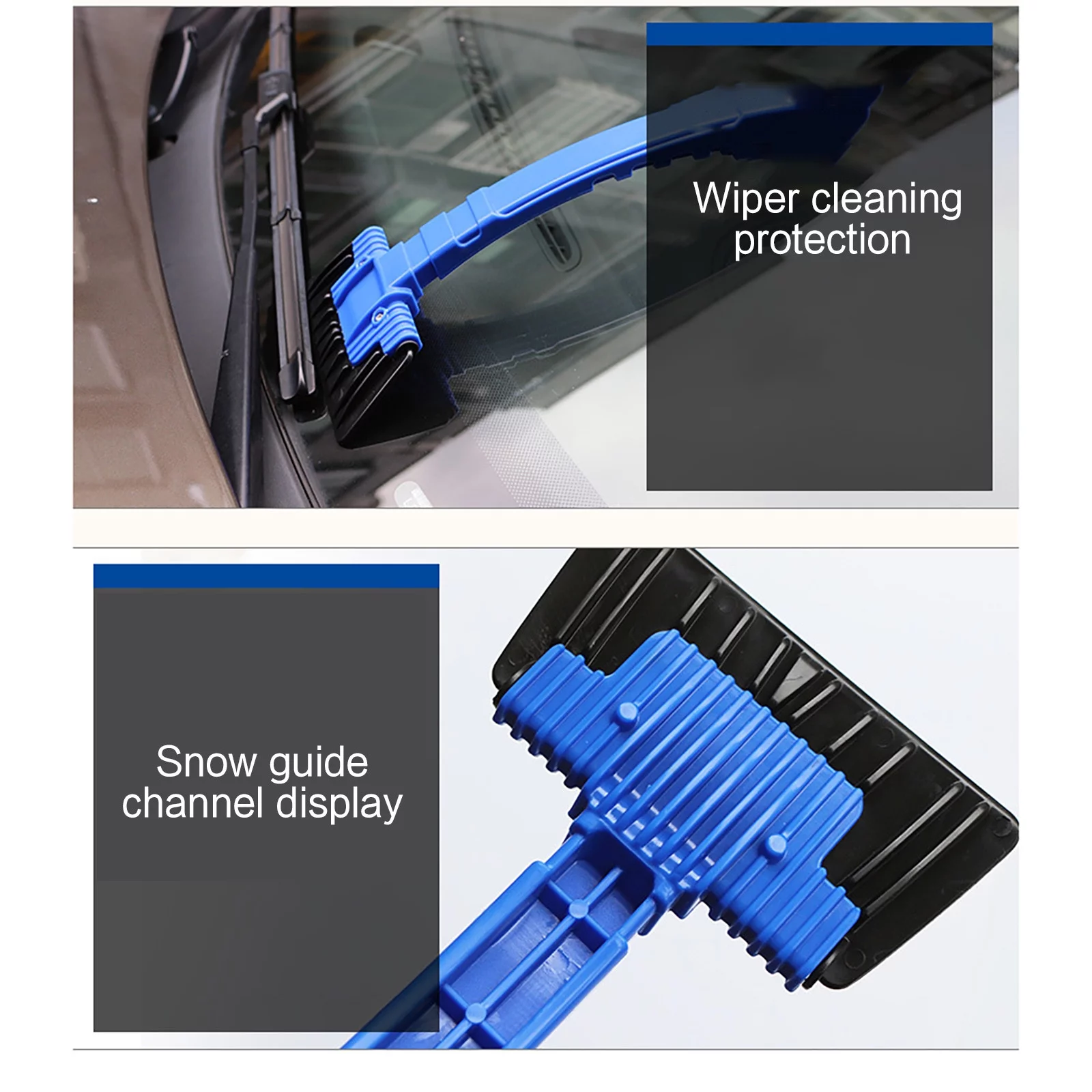 NLLSHGJ Windshield Snow Removal Scraper Ice Shovel Window Clean Auto Car Vehicle Tool