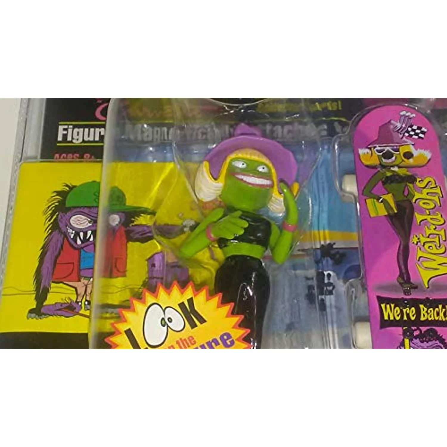 Sling Rave Corvette Action Figure with Custom Skateboard & Weird-ohs Cards - 2008 Weird-ohs Series #42