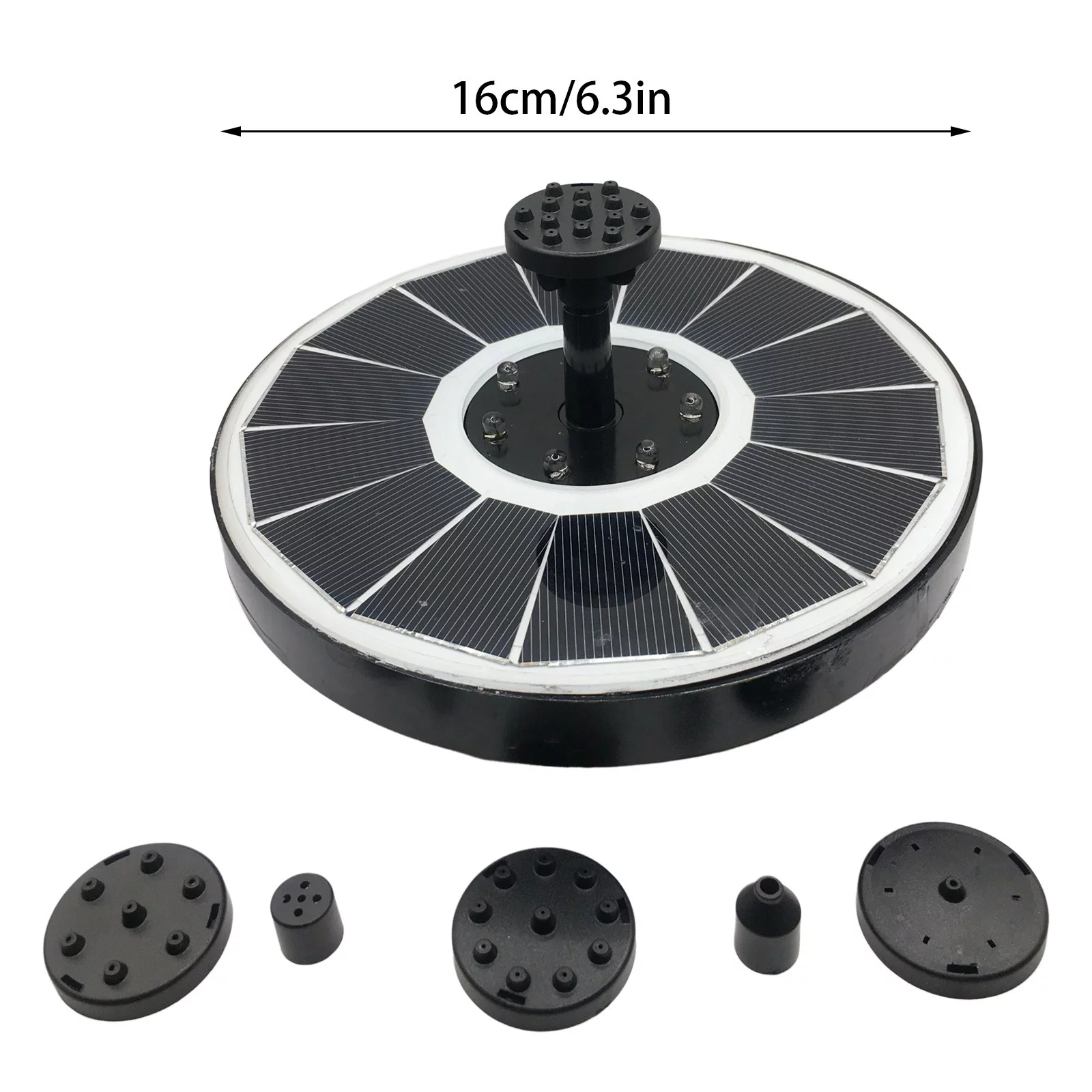 3.5W Colorful Solar Sprinkler Bird Bath Garden Sprinkler Sprinkler System Insulation Cover Yard Water Automatic Water Irrigation System Rainbow Sprinkler for Kids Long Range Sprinkler Hose Irrigation