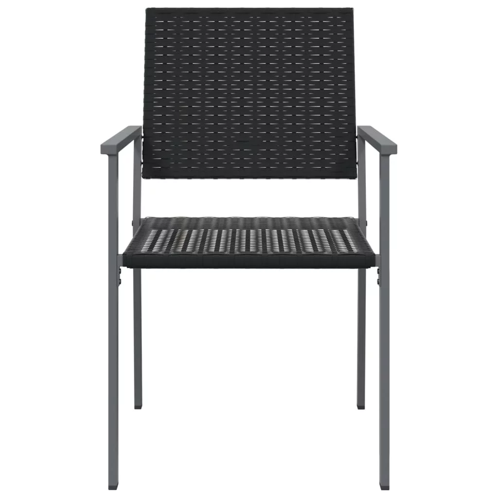 Aibecy Patio Chairs 2 pcs Black 21.3