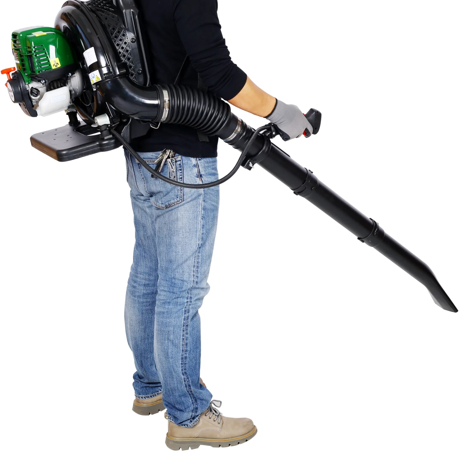 Super Light Weight 16.5lbs 4-Stroke Gas Backpack Leaf Blower  37.7cc  1.5HP  580 CFM