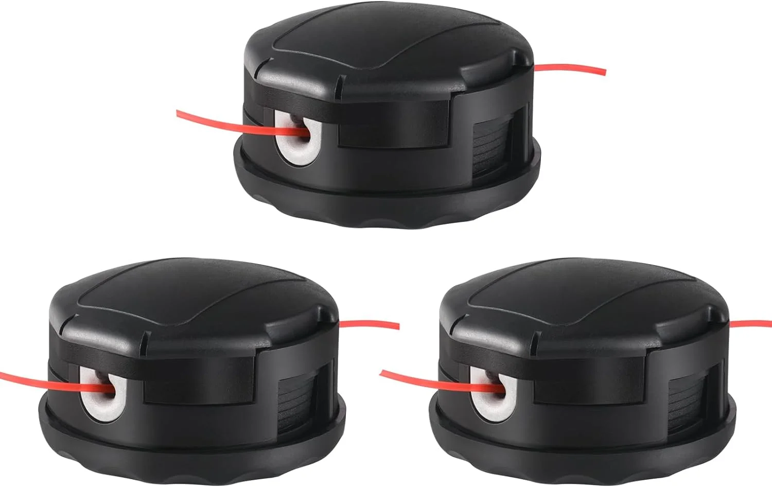 Weed Eater Head Replacement, String Trimmer Head for Echo Eater Speed-Feed 400 SRM-230 SRM-210, Fit Most Echo SRM Straight Axle Trimmer, Female Hole 10mm/0.39'' (3 Pack)
