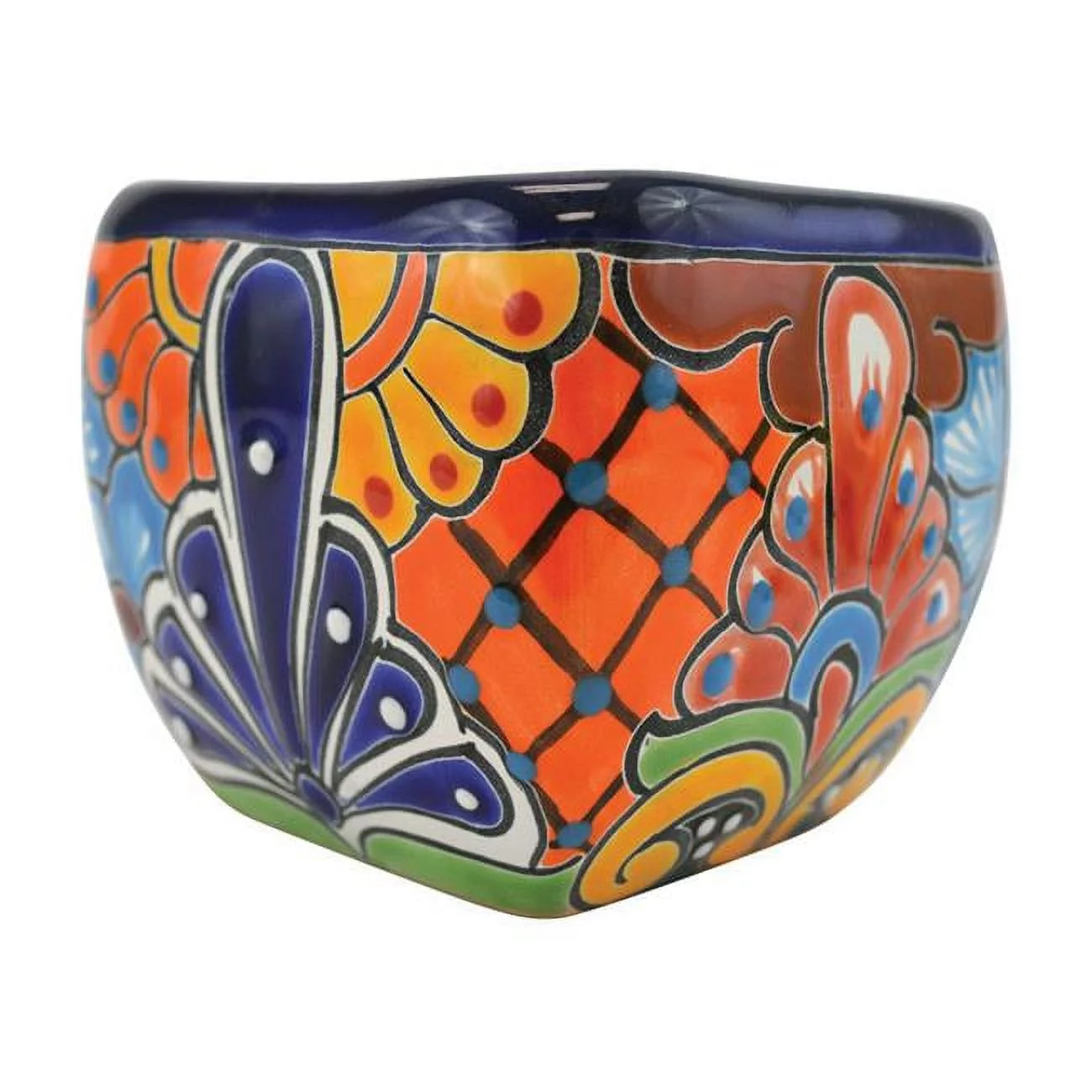 Avera APG401050 Talavera Bubble Planter, Ceramic, Multicolored, 5