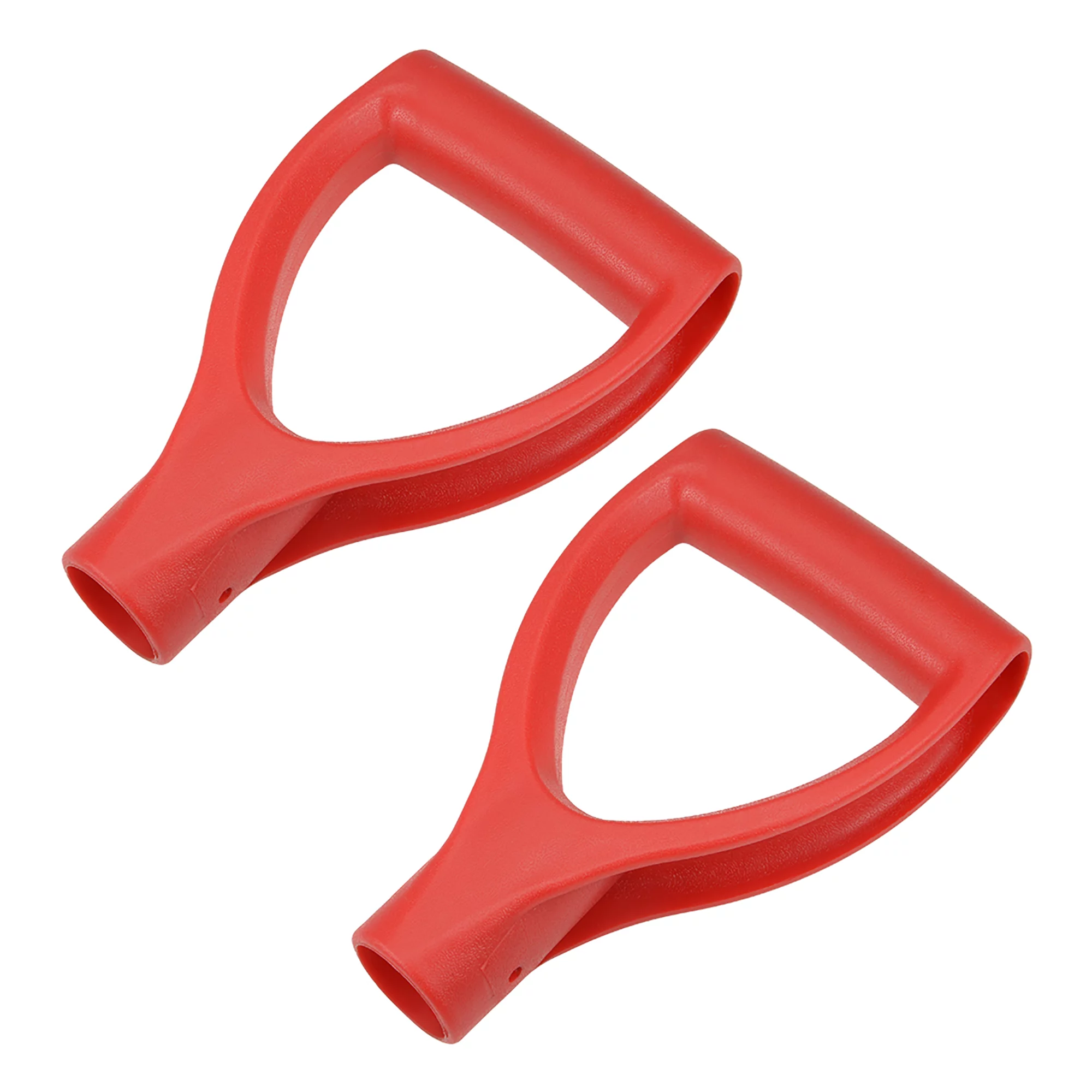Shovel D Grip Handle 32mm Inner Dia PVC for Digging Raking Tools Red 2Pcs