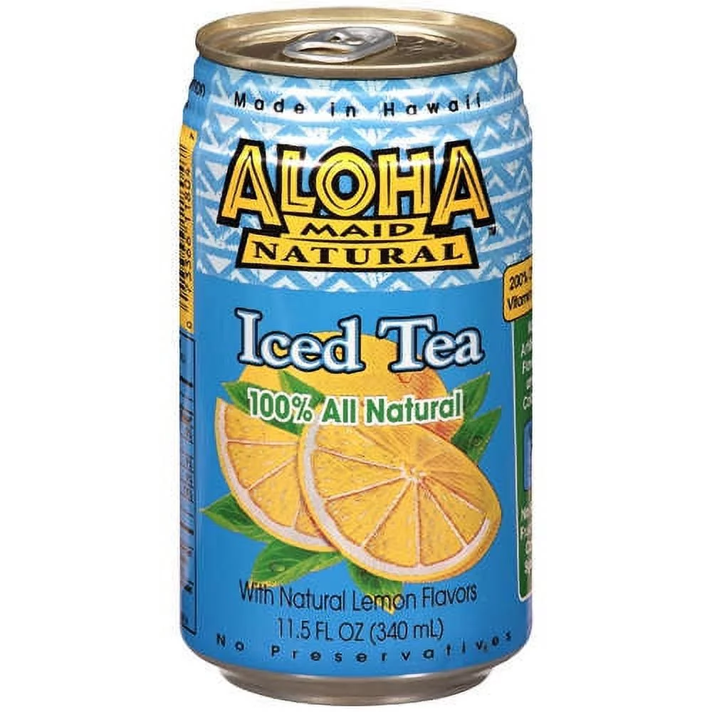 Aloha Maid Natural Drink, 11.5 Ounce (Pack of 6) Choose Your Flavor