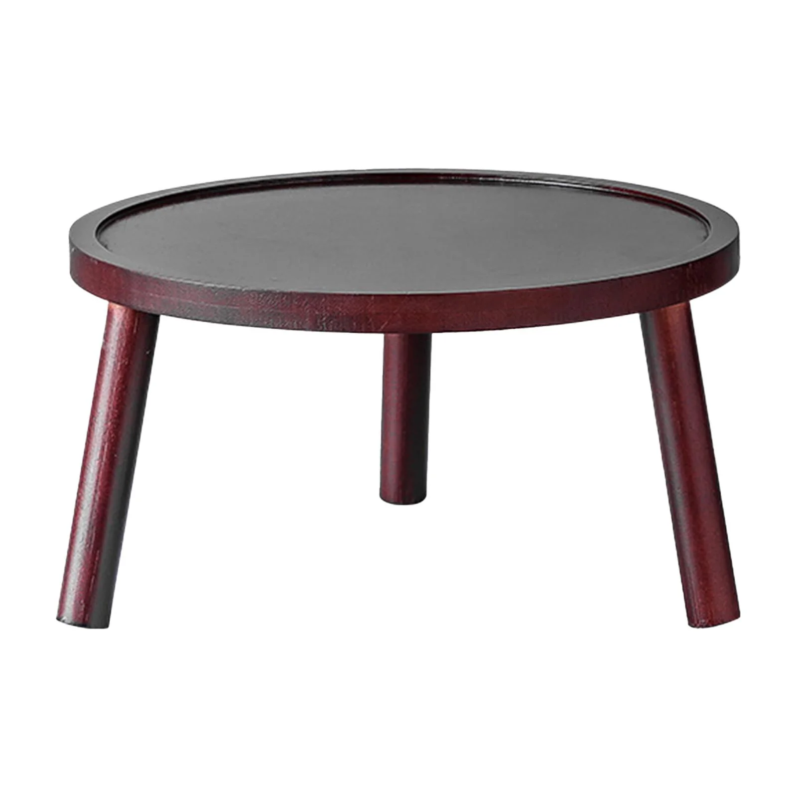 figatia Wooden Plant Stand Table, Planter Rack Garden Modern Decorative Flower Pot Holder Shelf for Living Room Corner Outdoor Plants Red