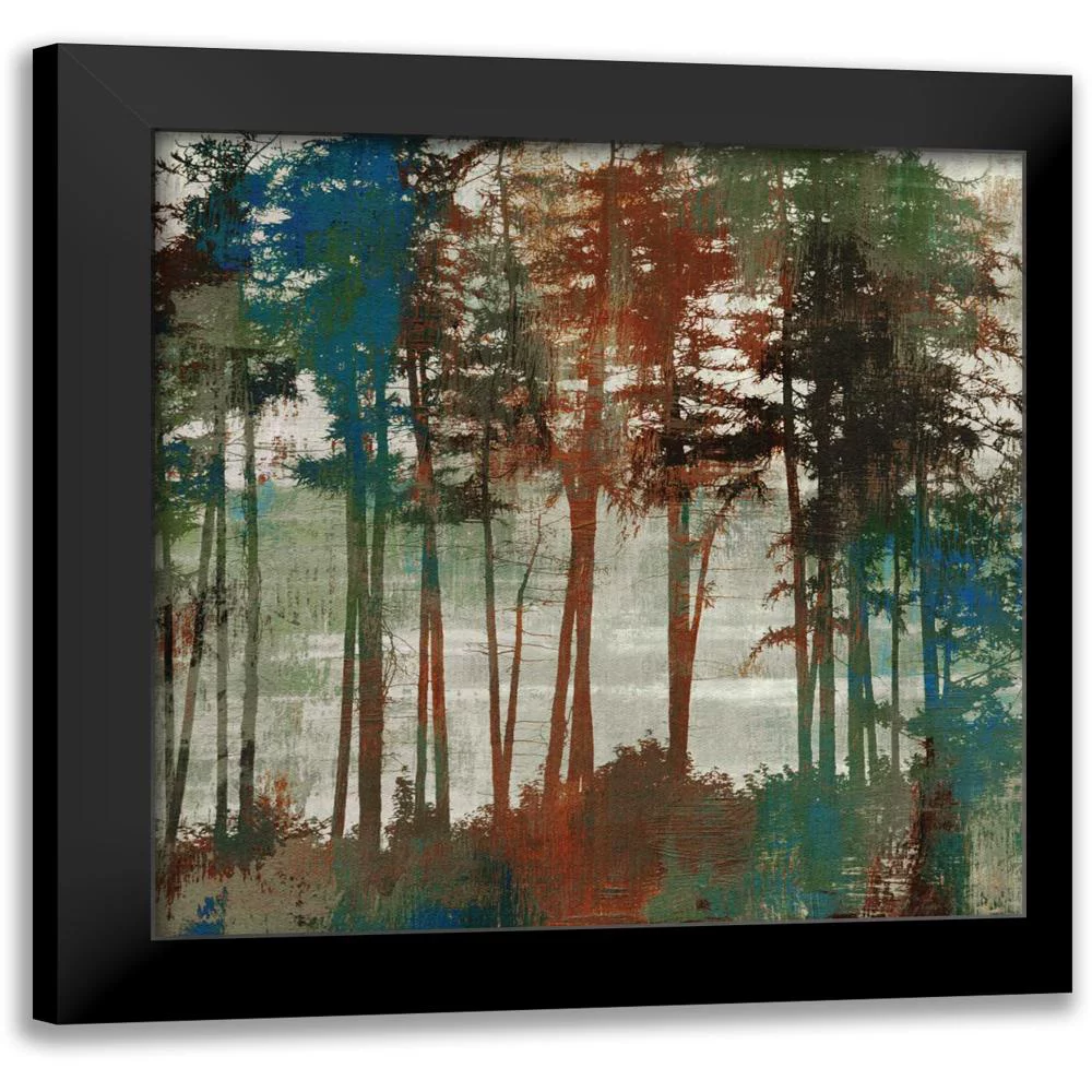 PI Studio 12x12 Black Modern Framed Museum Art Print Titled - Spruce Woods