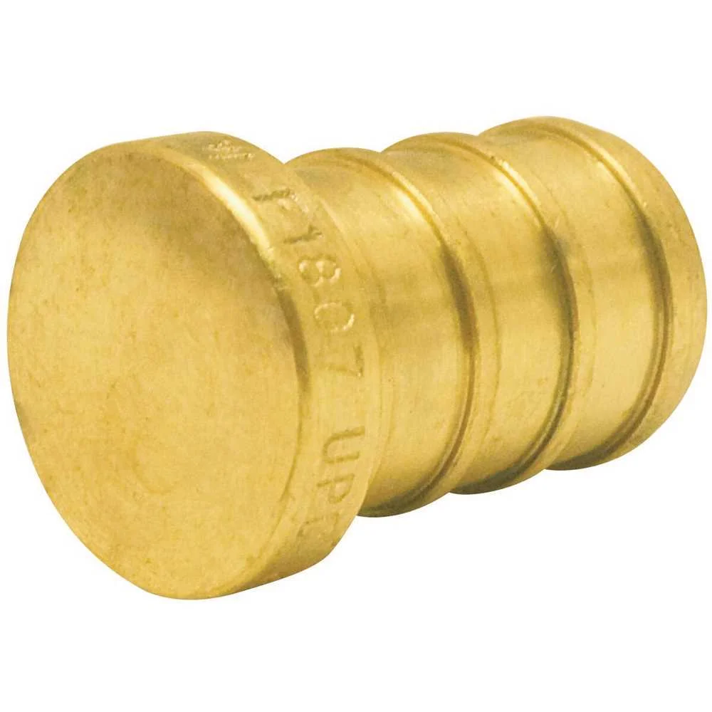 Apollo Valves APXP125PK ApolloPEX Series Test Pipe Plug, 1/2 in, Barb, Brass - pack of 5