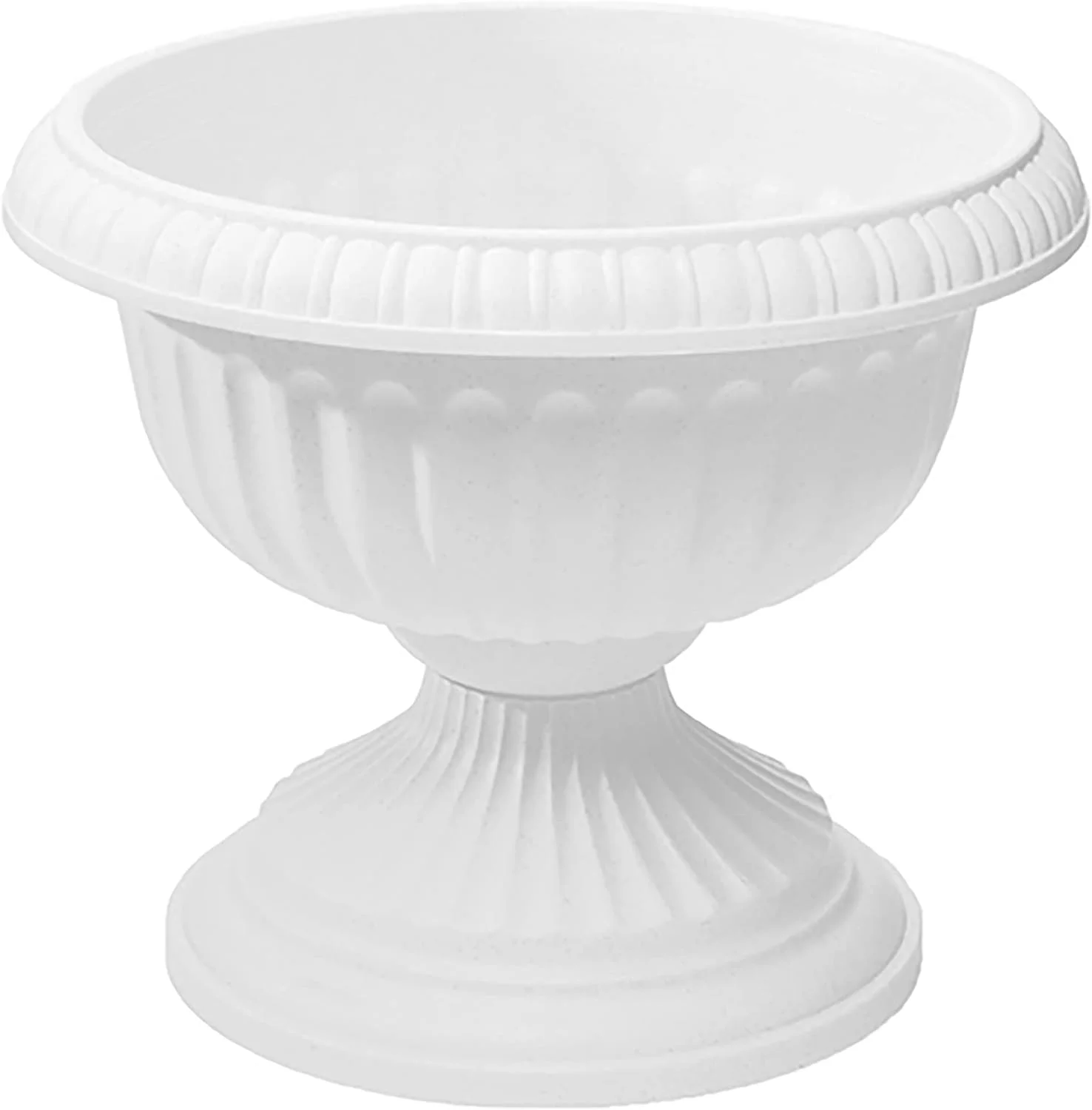 Grecian Urn Planter, White, 18-Inch