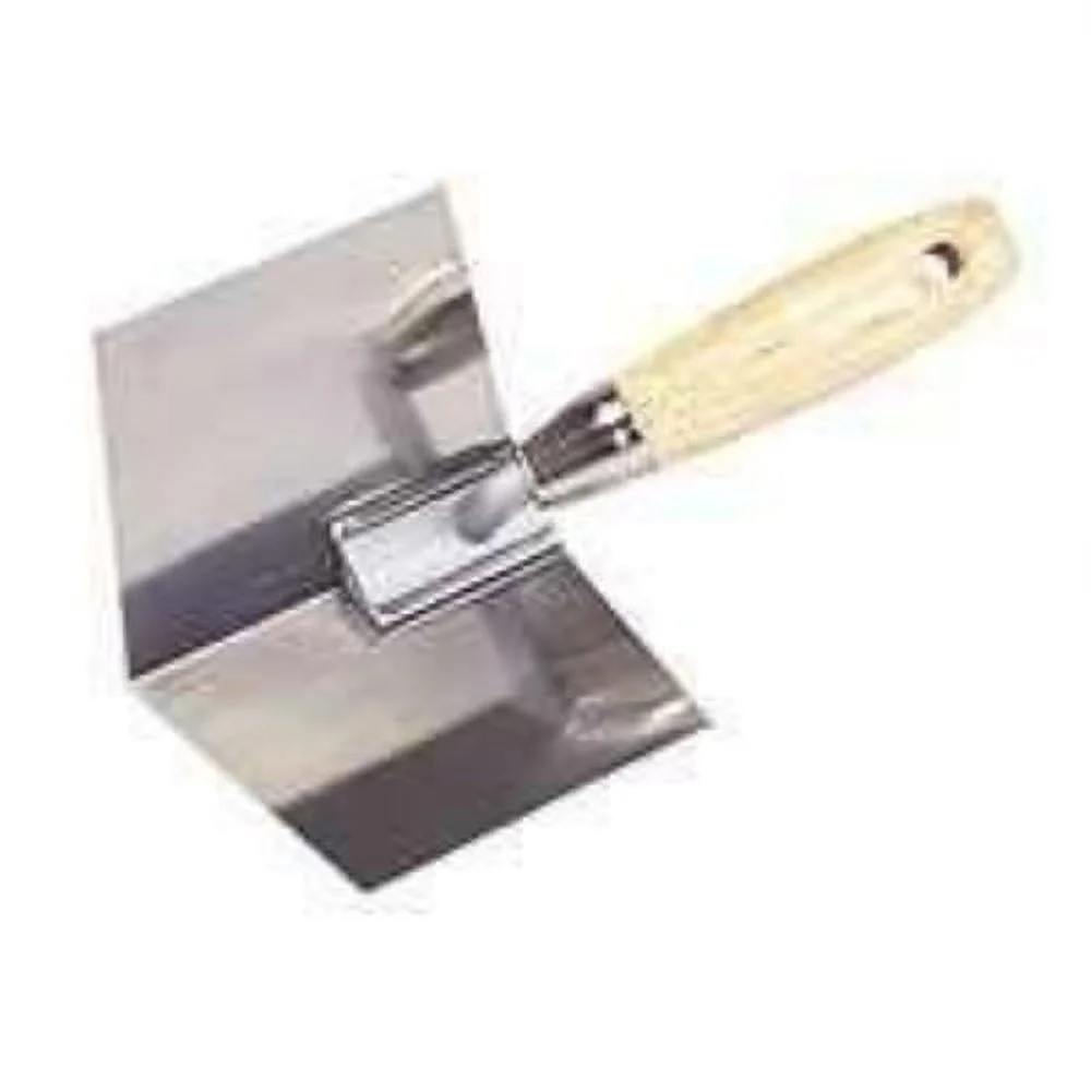 Vulcan 164603L Inside Corner Trowel, Flexible, Wide Blade, Comfort Grip Handle, Hardwood Handle