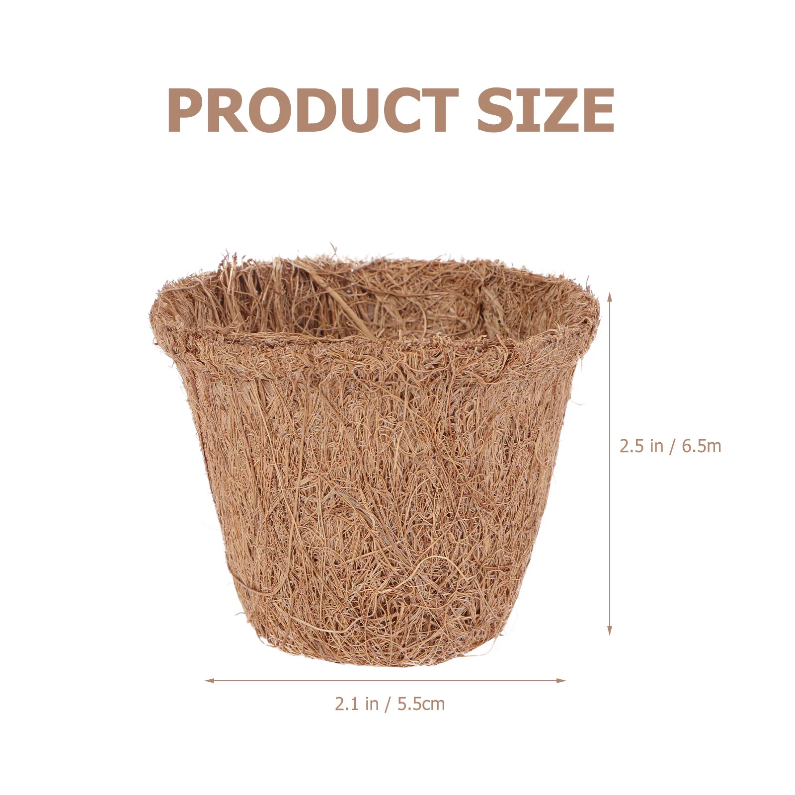 Gongxipen 10Pcs Household Nursery Pot Decorative Planting Bag Garden Bag (Brown)