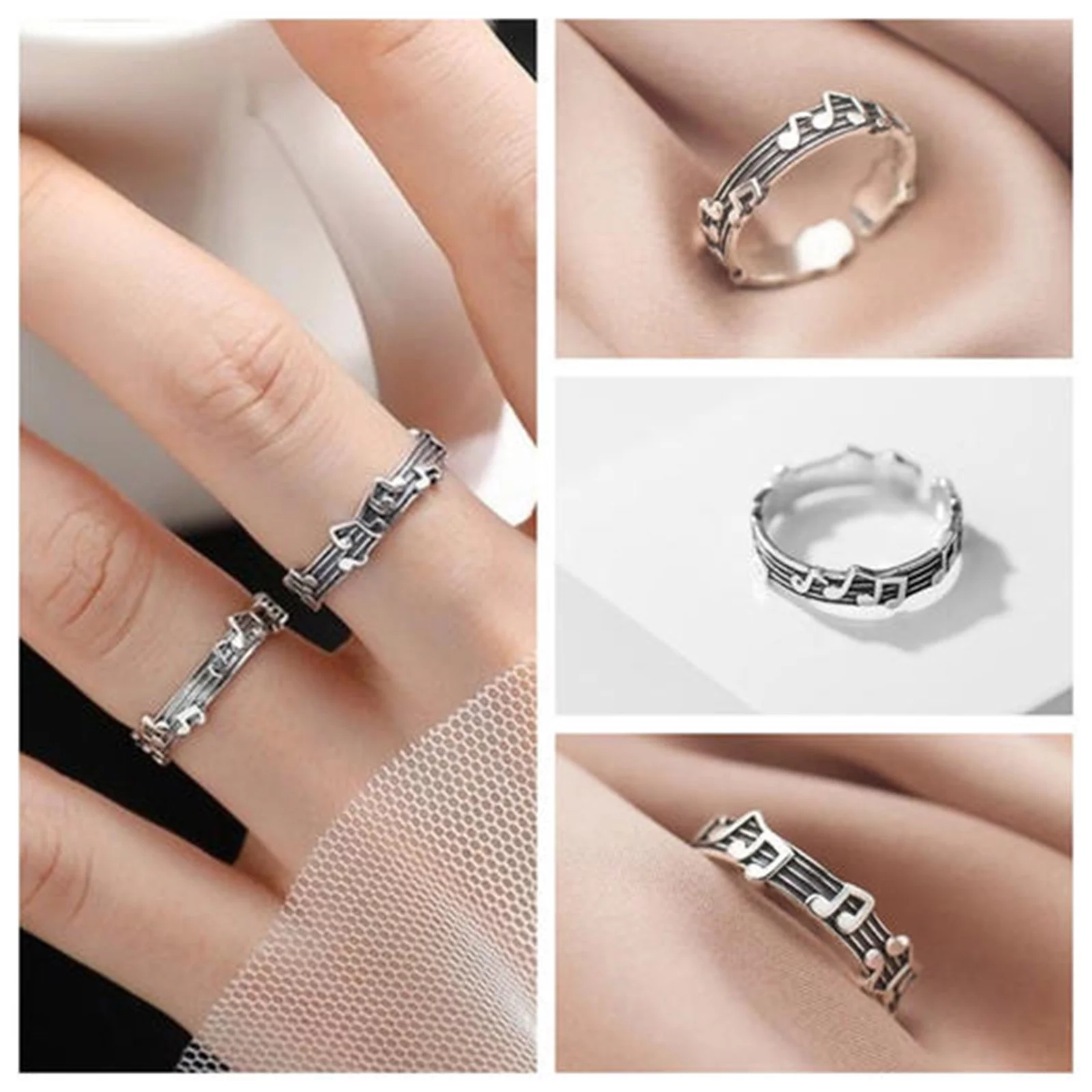XZZjjl Rings For Women Sterling Silver Non Tarnish High End Diamond Ring Women'S Fashion Personality Design Simple Ring