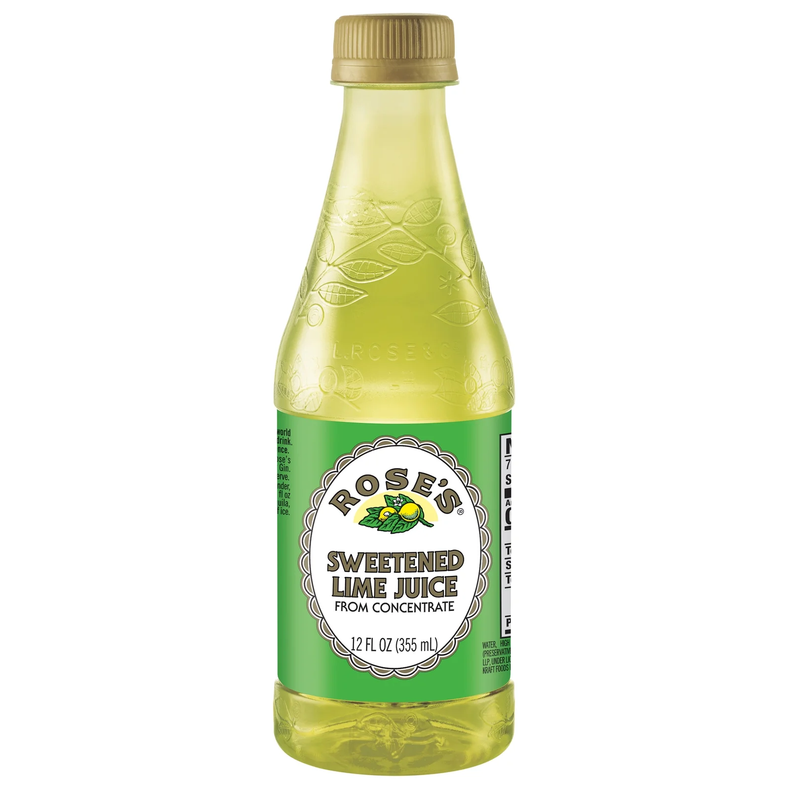 Roses, Roses Juice Lime West India Sweetened Lime Juice, 12 OZ (Pack of 6)