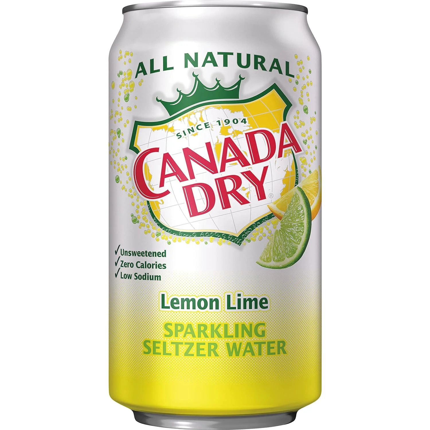 Lemon Lime Sparkling Seltzer Water, 12 Fl Oz Cans, 12 Count
