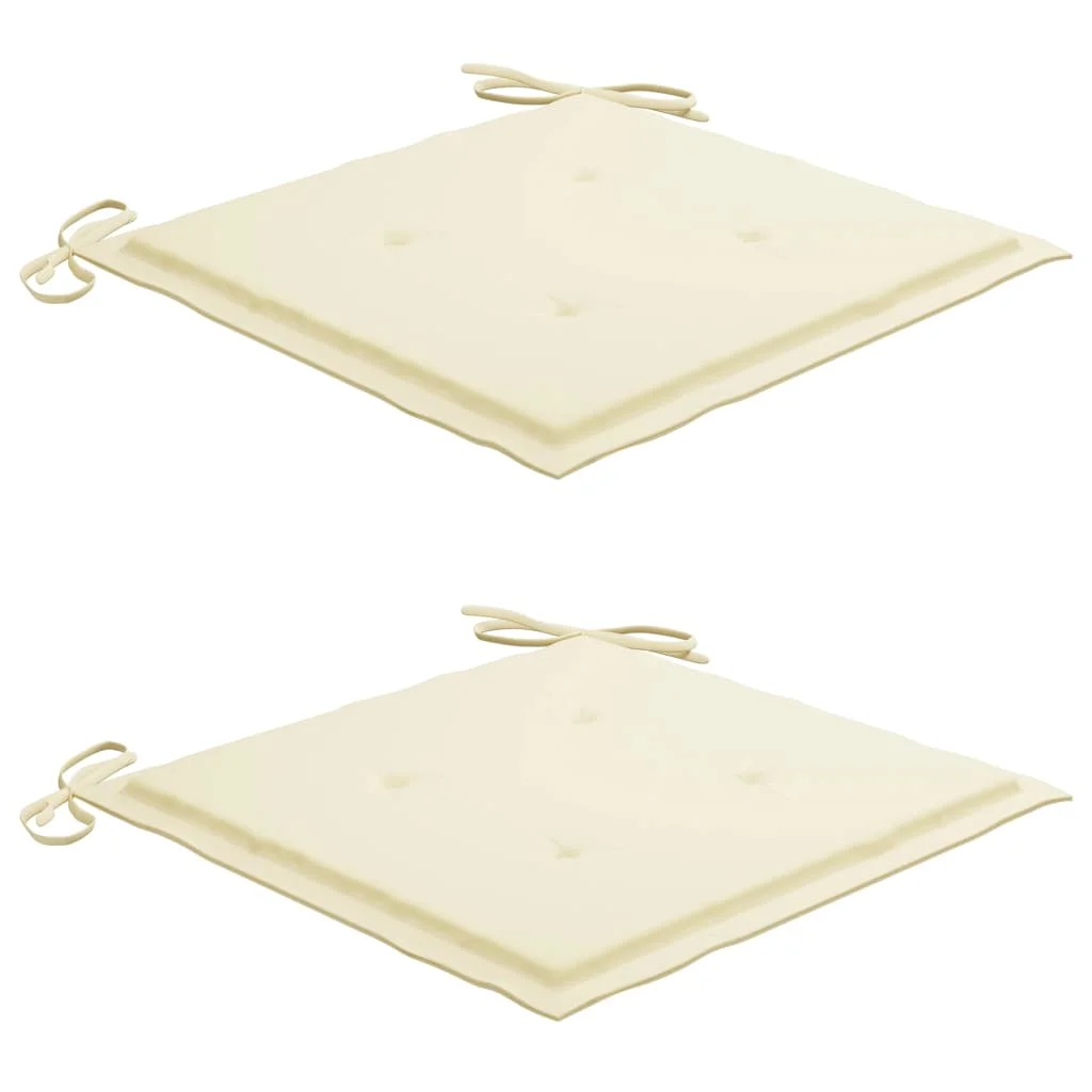 moobody Patio Chairs 2 pcs with Cushions Solid Teak Wood