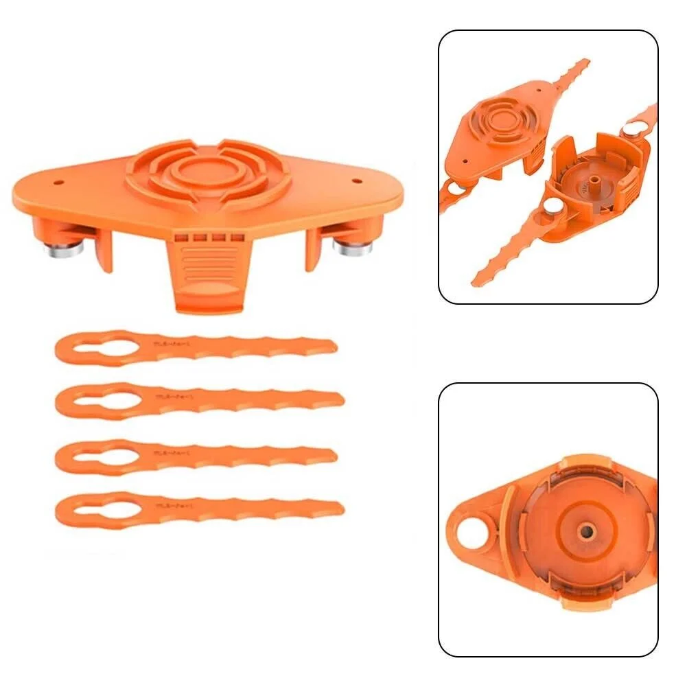 Cutter Head Trimmer Blades Lawn Mower Replacement For WORX Series Mower