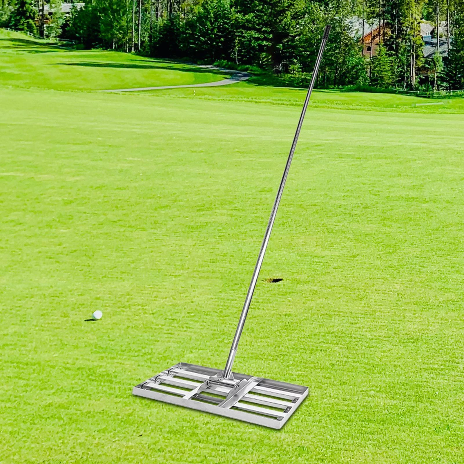 Lawn Leveling Rake Handle 2 Meter Lawn Level Tool for Golf Field Yard Garden