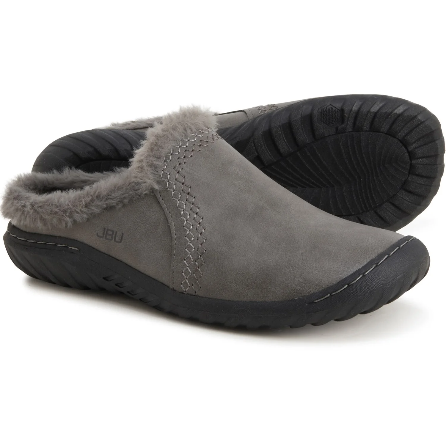JBU BY JAMBU Women's Willow Slide Clogs - Open Back Grey Size 6.5