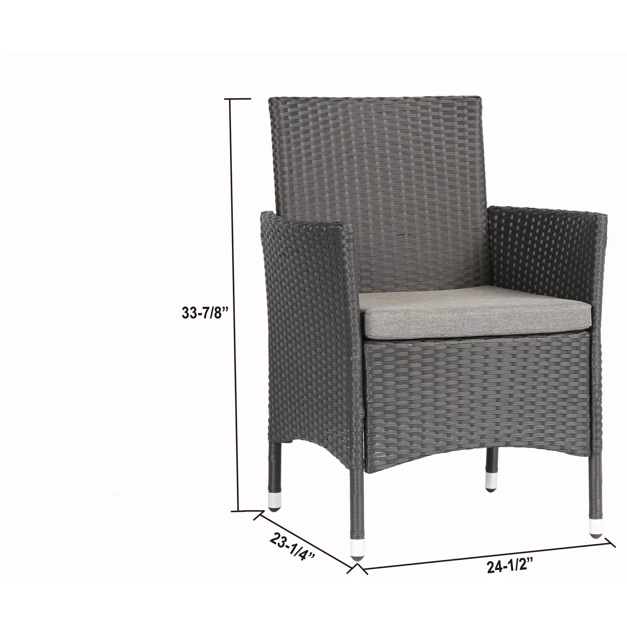 Baner Garden Wicker 4 Piece Patio Conversation Set