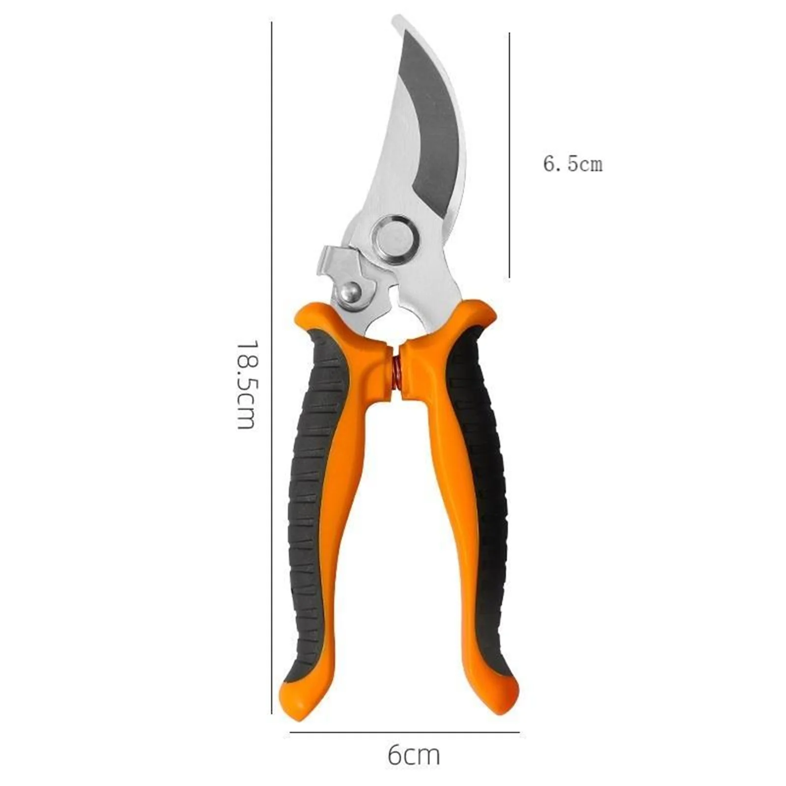 Gardening Hand Pruner Garden Scissors,Garden Pruning Shears,Bypass Gardening Pruner,Garden Clippers,Orange