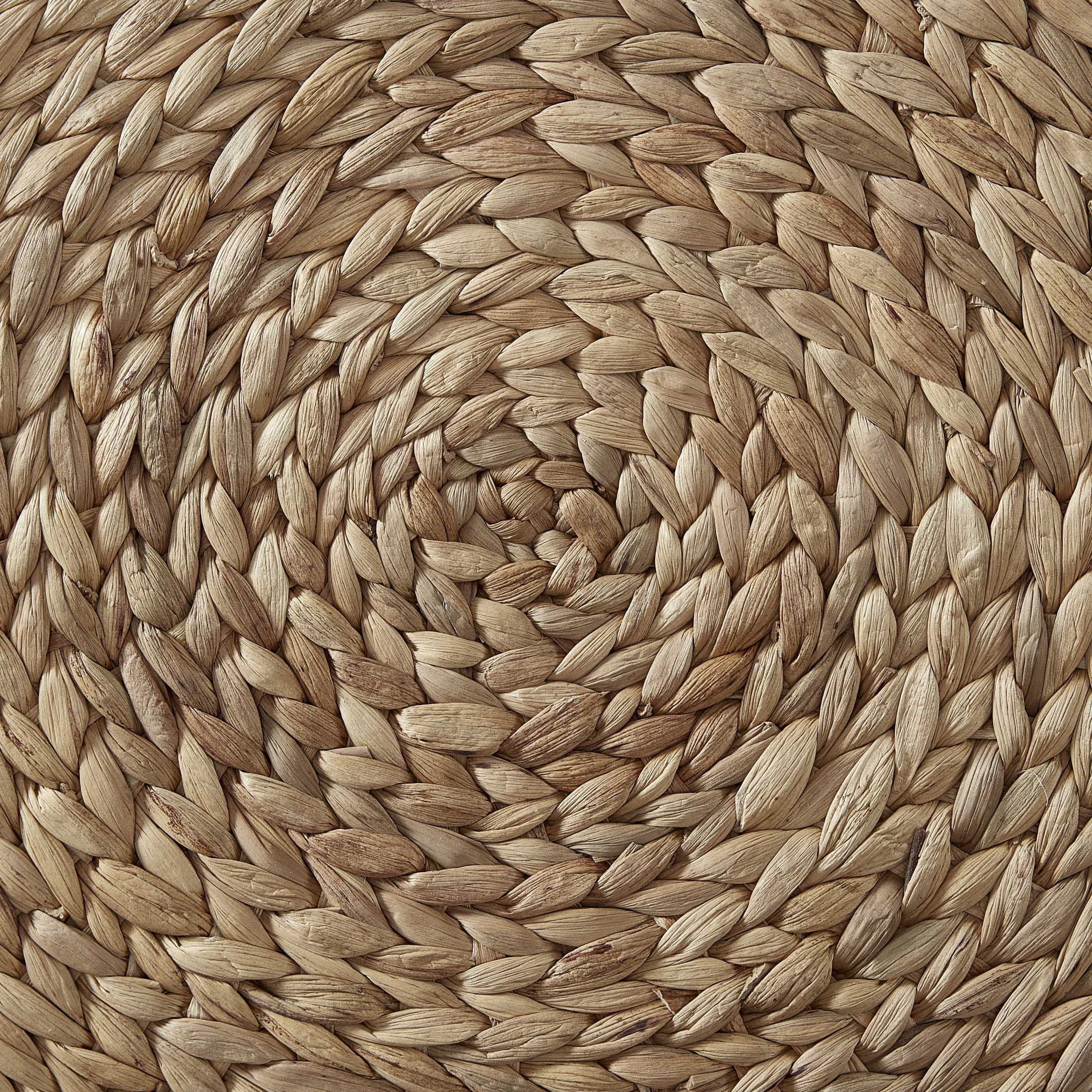 Better Homes & Gardens Round Natural Water Hyacinth Weave,Table Placemat, 15