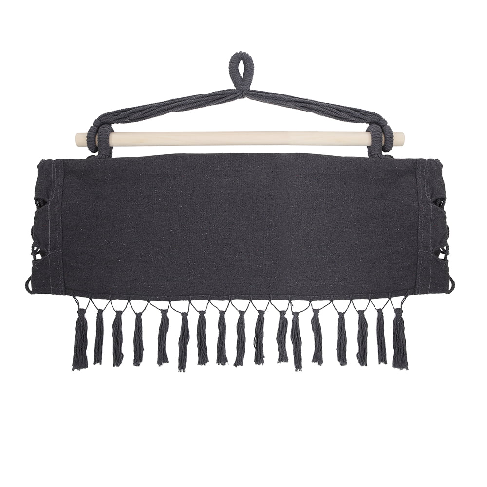 Tassel Plus Pillow Perfect Hanging Chair - Dark Grey