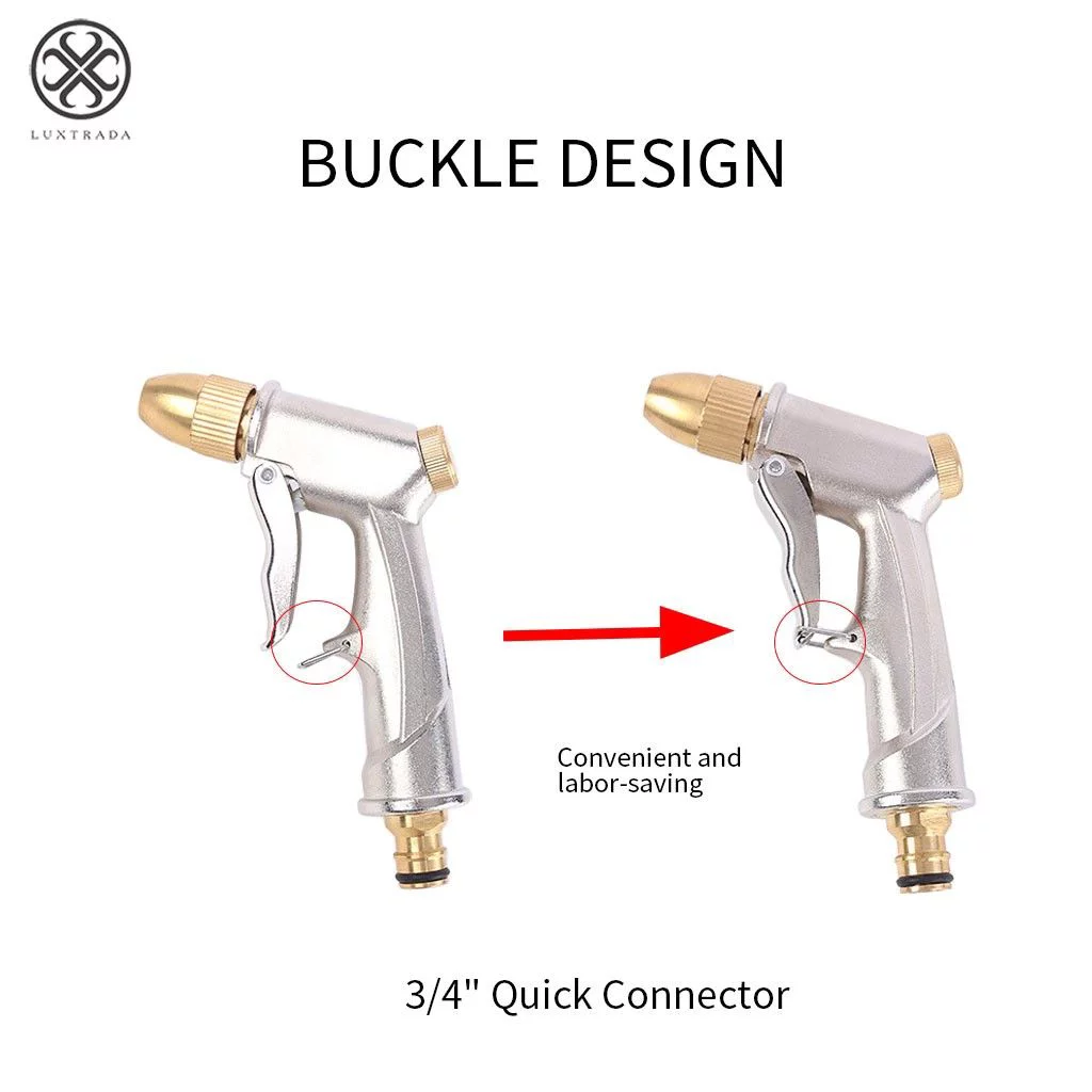 Luxtrada Garden Hose High Pressure Power Washer Water Spray Gun Nozzle Wand Car Wash Clean