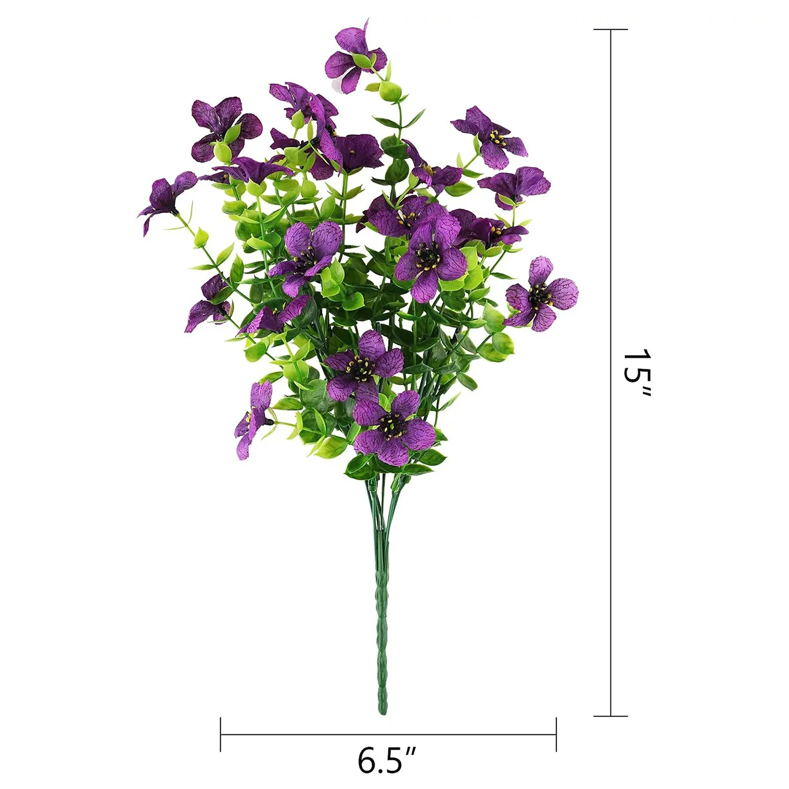 FHKOEGHS Roses Garland 18 Bundles Artificial Flowers Outdoor Flowers Garden Window Box Porch Home Decor