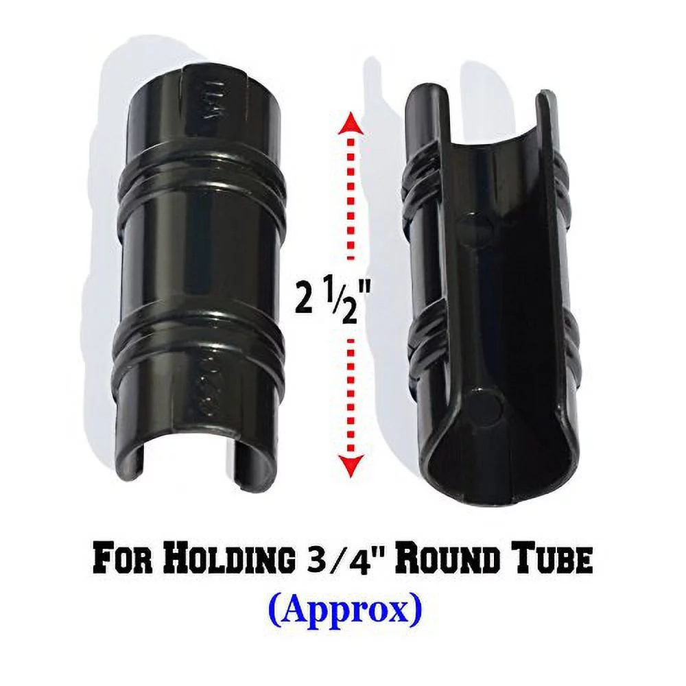 BenefitUSA Black Pipe Clamp 3/4 inch x 1-1/2 Wide for 3/4 inch PVC Pipe Greenhouse Banner Frame Shelters, Pack of 10 (3/4 inch x 1-1/2 Wide)