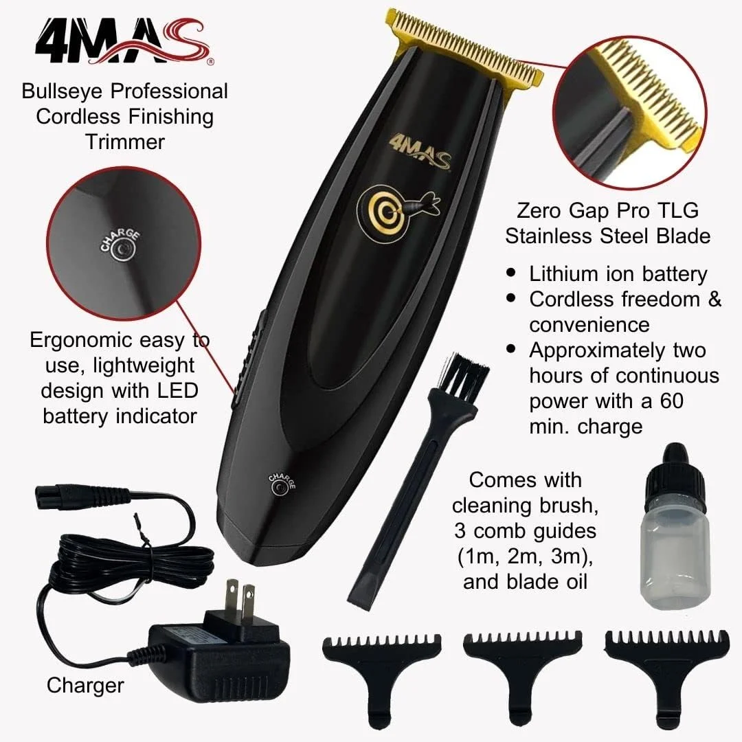 4MAS Bullseye Zero-Gapped Finishing Trimmer (Black)