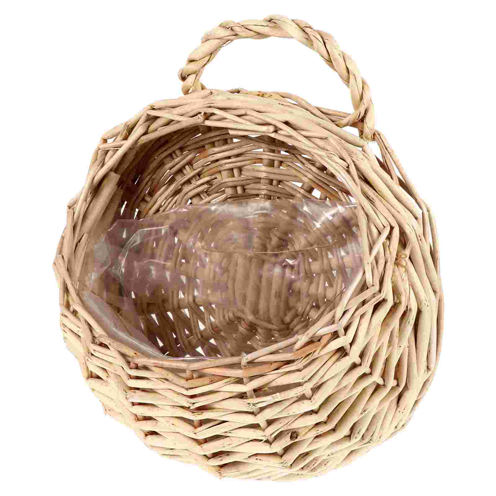 Beautiful Willow Woven Garden Flower Basket Holder Pots Plants Rattan to Weave Container Display Stand
