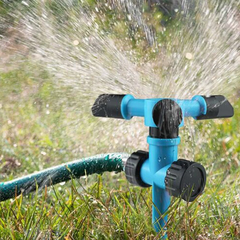 US 2-4 Pack 360° Rotation Auto Irrigation System Garden Lawn Sprinkler Watering