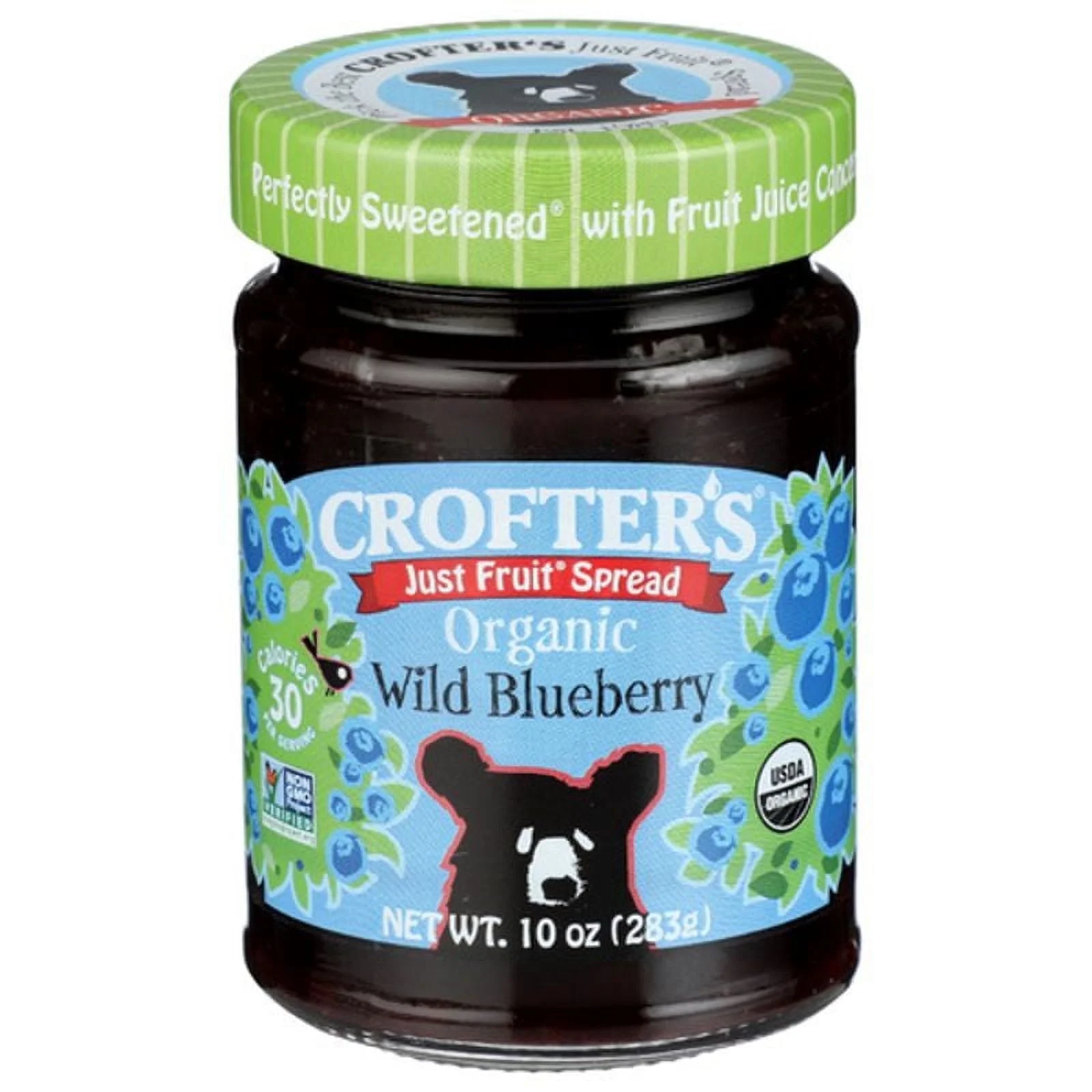 Crofter's Organic Blueberry Fruit Spread 10 oz Pack of 4