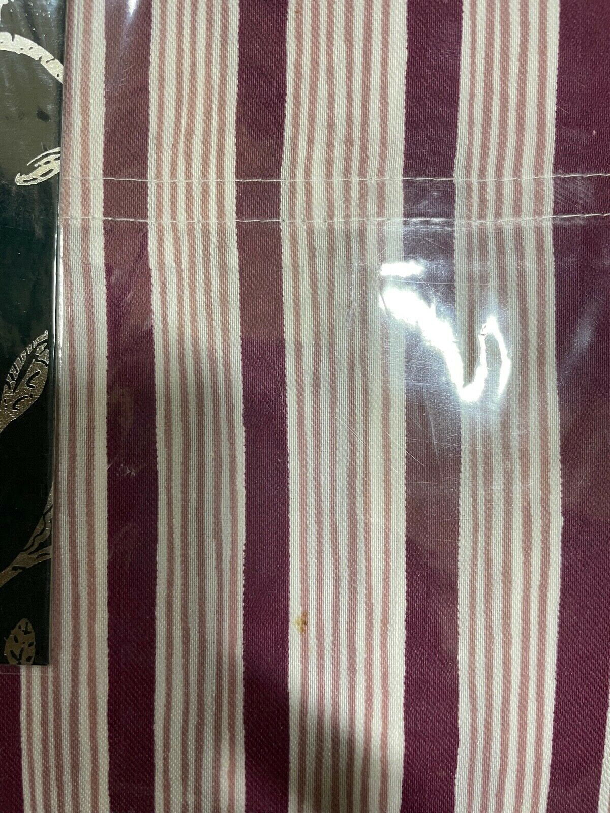 Collier Campbell London 350TC Cotton Blend Striped Sheet Set - KING - Damson