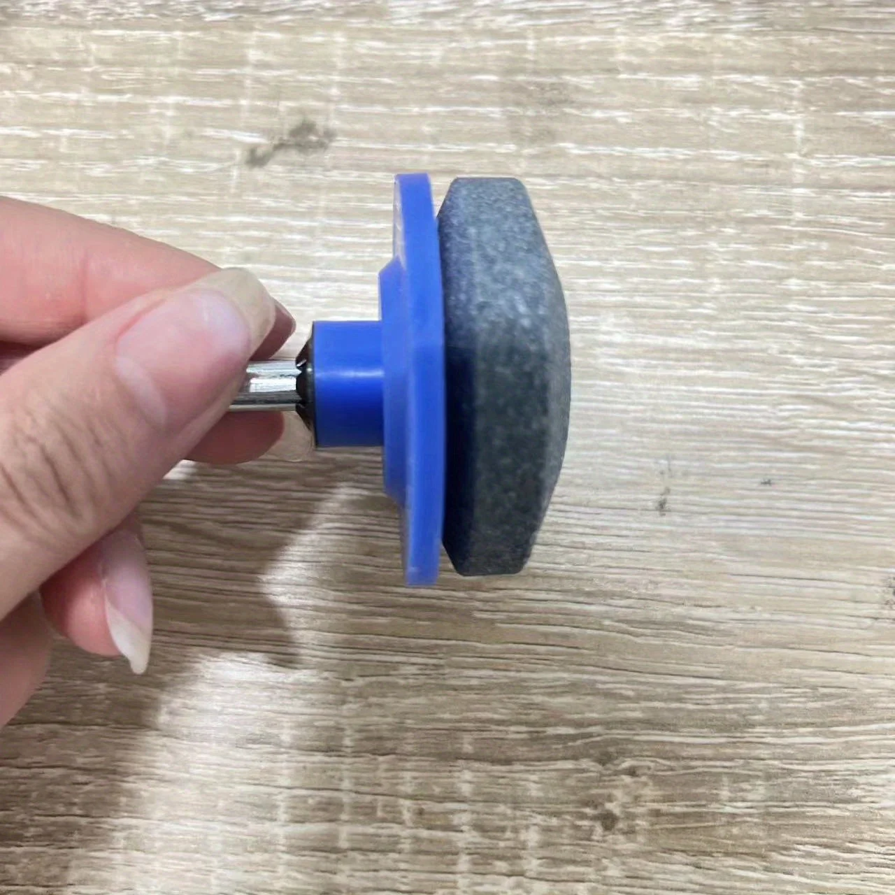 Upgrade Your Lawn Mower with This Electric Knife Sharpening Stone - Wear-resistant Sander Head Included!
