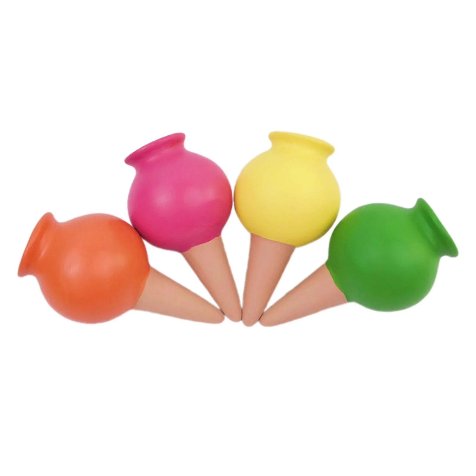 jicheng 4 Pack Ceramic Self Watering Spikes for Flower Pots Vacations Indoor Outdoor