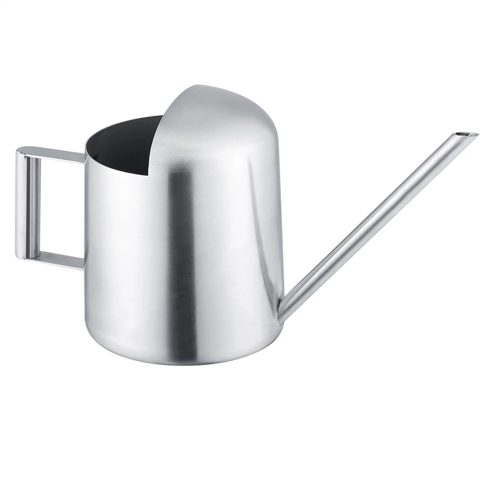 Watering Can, 300/500mL Stainless Steel Watering Pot with Long Spout Garden Plant Flower Long Mouth Sprinkling Pot(500ML)