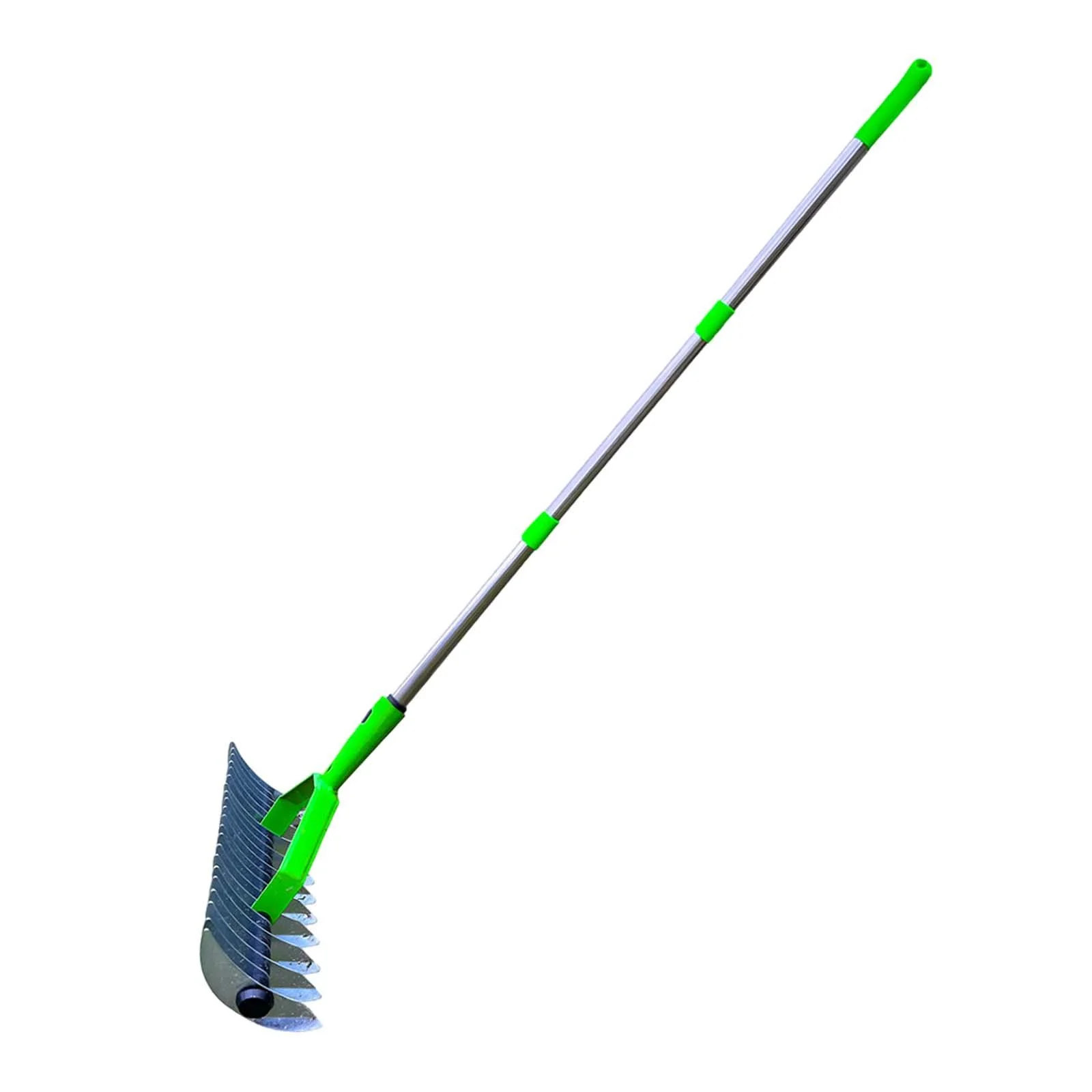 oshhnii Lawn Rake Steel Dethatching Rake Ergonomic ing Rake Heavy Duty Lawn Hay Rake 1.34 Meter