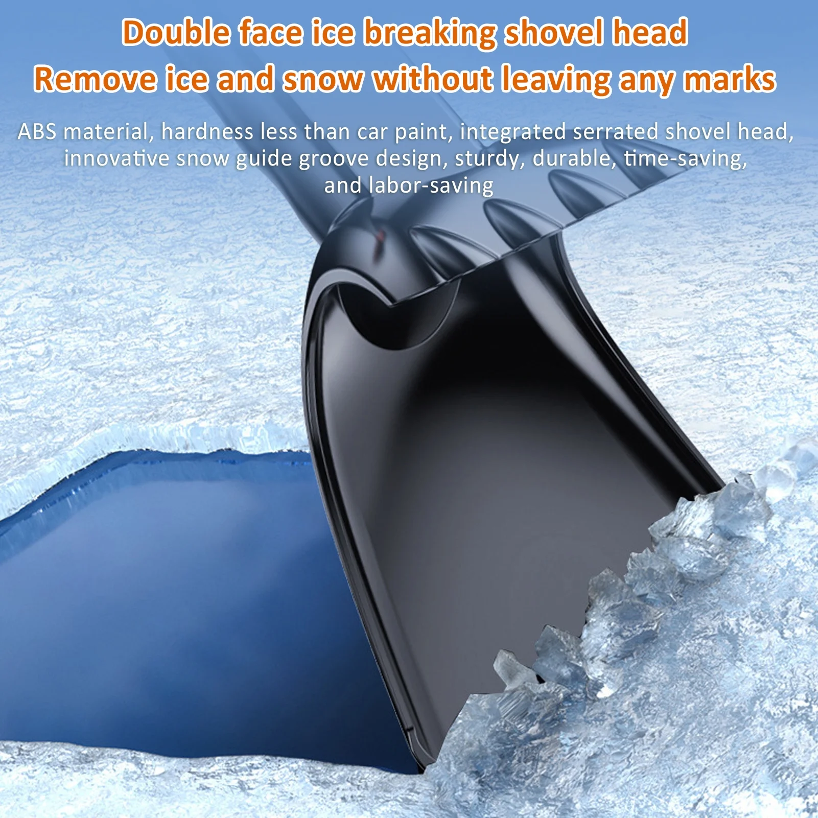 Pristin Hand tools shovel,Snow Handle 180° Snow Brush Snow Handle 180° Brush 180° Brush Head Brush Head Easy Car Scalable Snow Scalable Snow Brush Ice Scrapers Hand Tools Head Easy Install ERYUE3in1