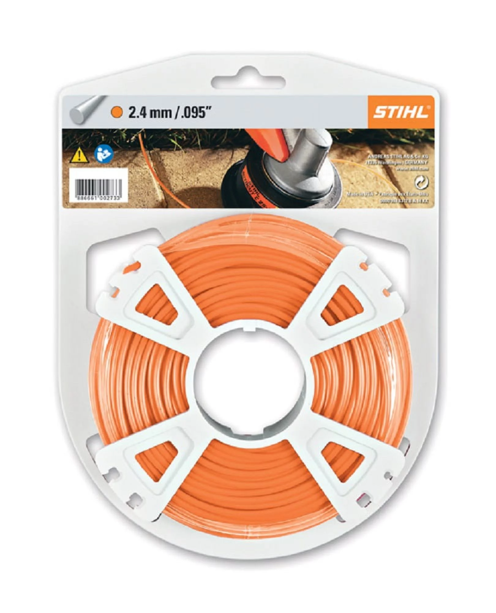 Stihl-0000 930 2340 1 lb (280') Premium Orange Nylon Trimmer Line - .095 diameter