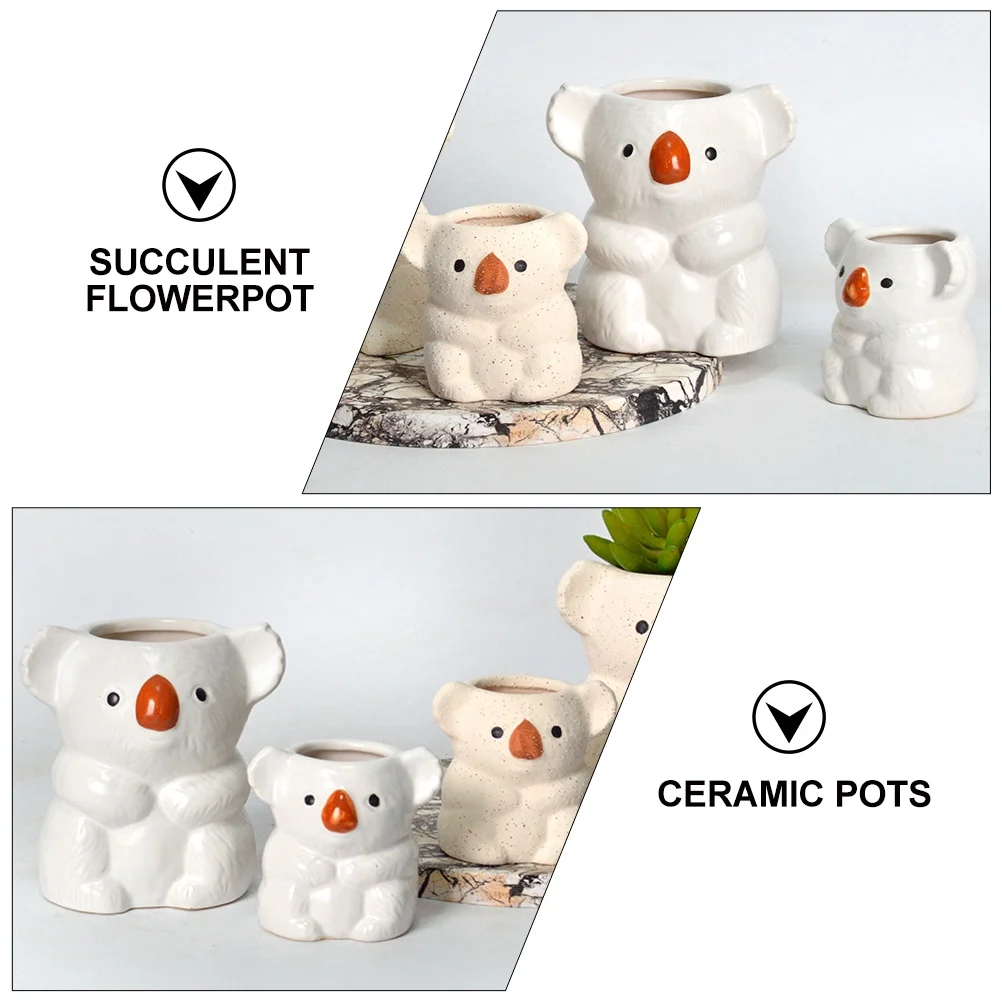 Guichaokj 1pc Creative Flowerpot Exquisite Ceramic Plant Container Artistic Home Planter