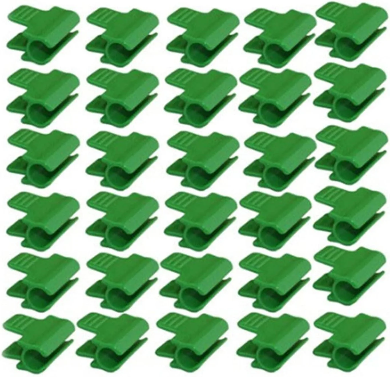 30 Pcs Greenhouse Clamps, Durable Garden Hoops Clips Plant Clips, Film Row Cover Netting Tunnel Hoop Clip, Rust-Resistant Plastic Tent Clips for Garden Hoops, Support Frame, Grow Tunnel, 11mm